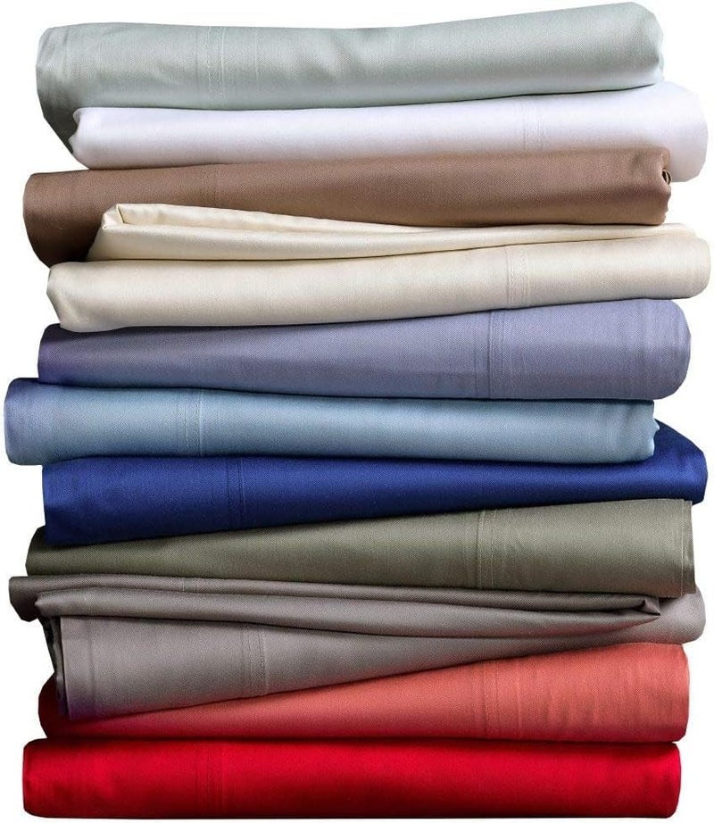 Royal Tradition Viscose from Bamboo Bed Sheets, Queen, Solid Sea, Super Soft and Cool 4PC Sheet Set - Image 2